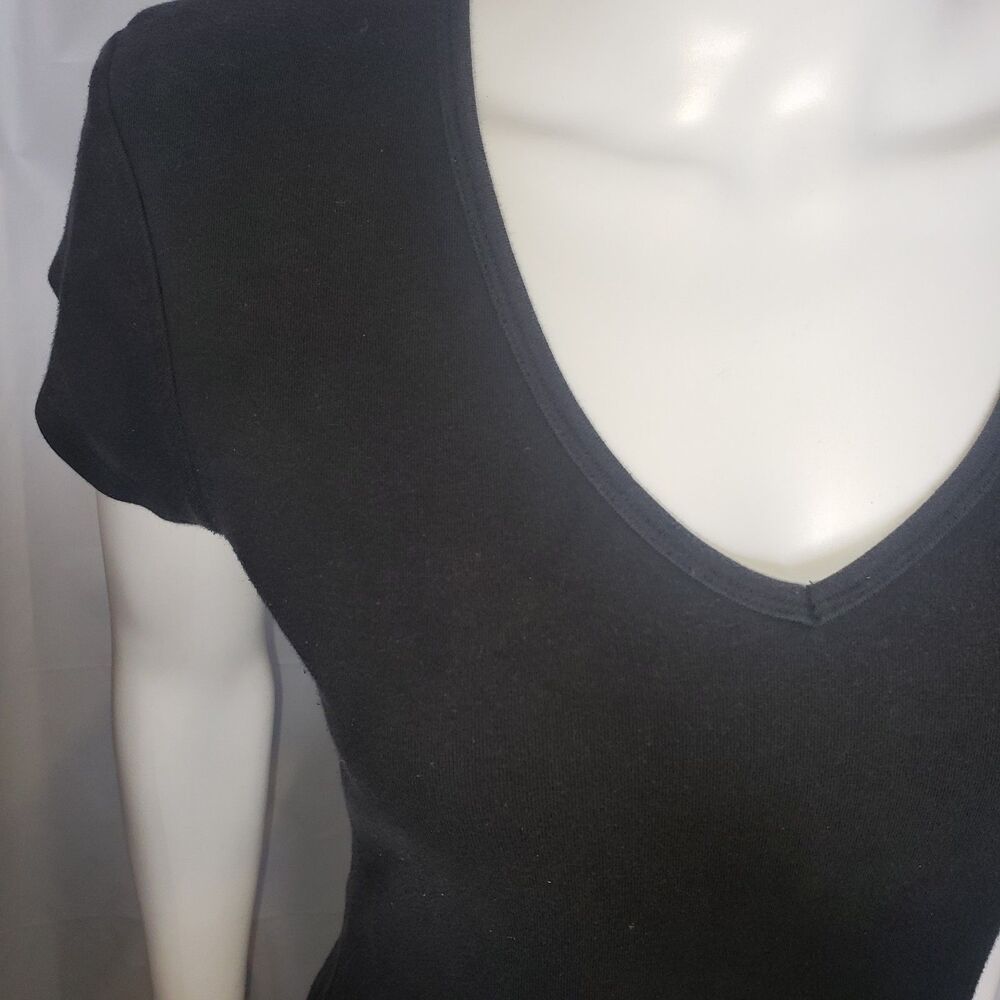 Vintage 90's EXPRESS V Neck T Shirt Womens Size Large - Picture 3 of 5